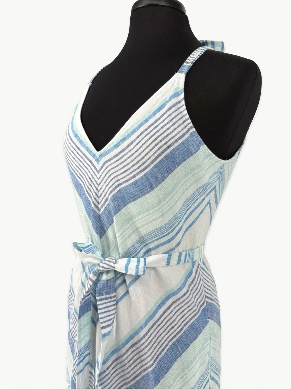 Tommy Bahama Ocean Reverie Maxi Dress Size Small Linen Stripe NWT Resort Beach - Picture 13 of 16